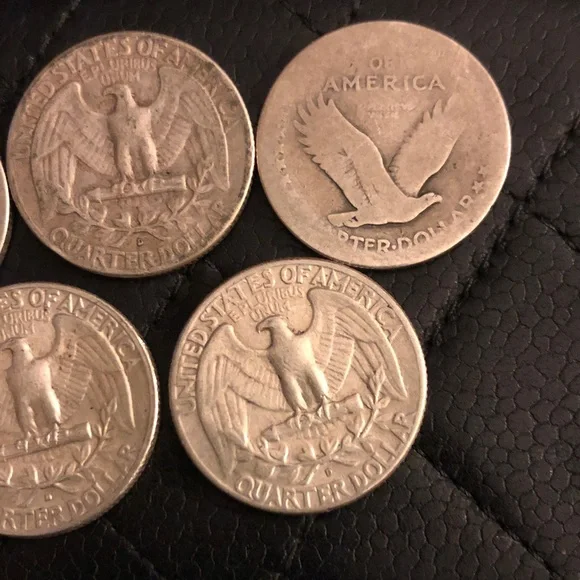 90% silver coins American quarters - Picture 8 of 17